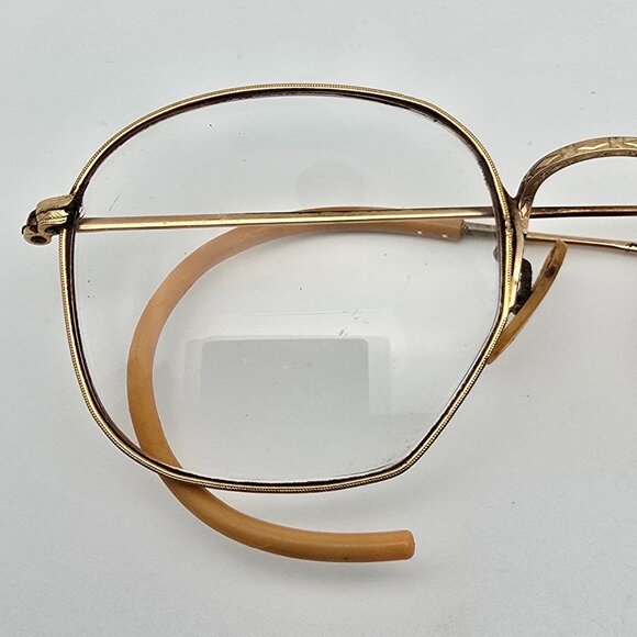 Bausch & Lomb B&L Arco Ful-Vue 1/10 12K GF Gold Filled Antique Eyeglasses w Case - Picture 14 of 16